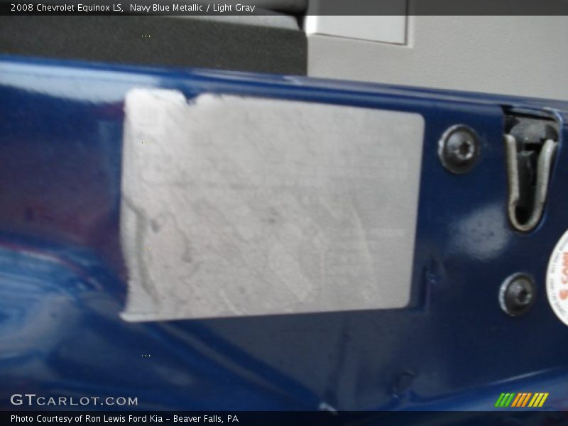 Navy Blue Metallic / Light Gray 2008 Chevrolet Equinox LS