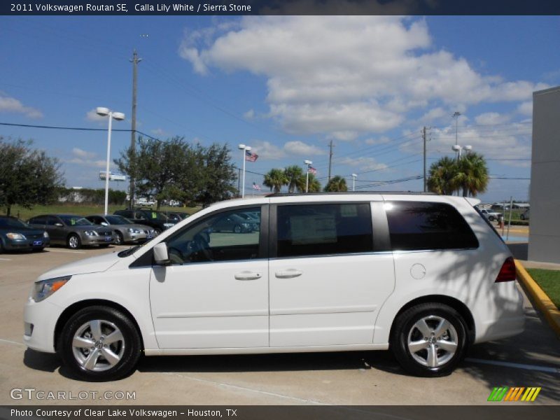 Calla Lily White / Sierra Stone 2011 Volkswagen Routan SE