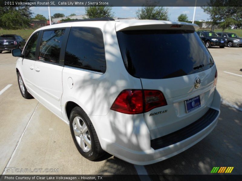 Calla Lily White / Sierra Stone 2011 Volkswagen Routan SE