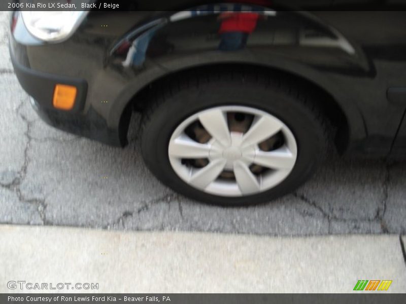 Black / Beige 2006 Kia Rio LX Sedan