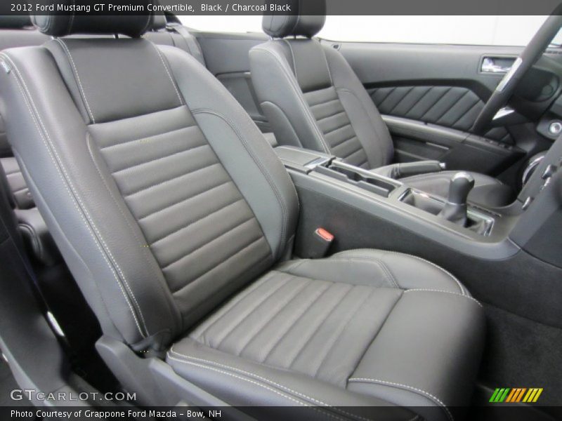  2012 Mustang GT Premium Convertible Charcoal Black Interior