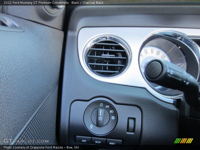 Black / Charcoal Black 2012 Ford Mustang GT Premium Convertible