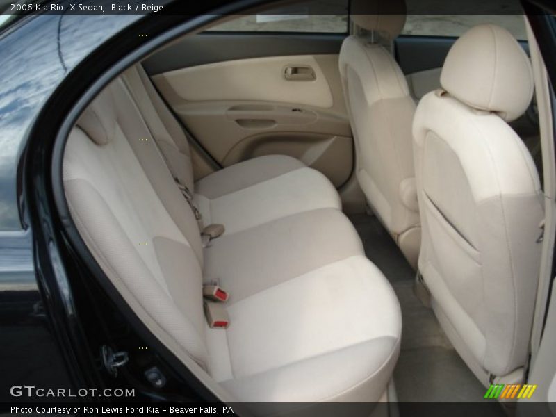 Black / Beige 2006 Kia Rio LX Sedan