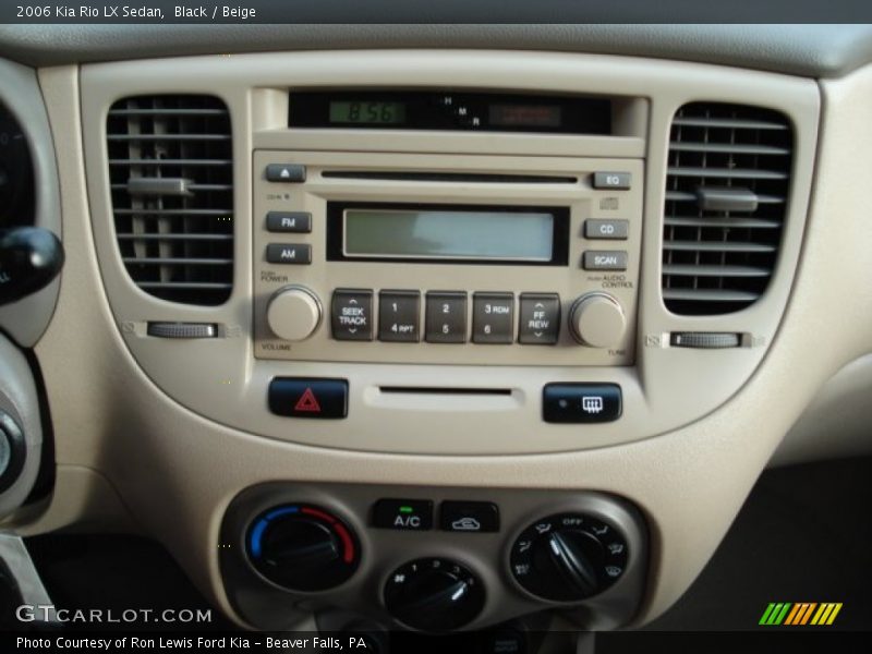 Controls of 2006 Rio LX Sedan