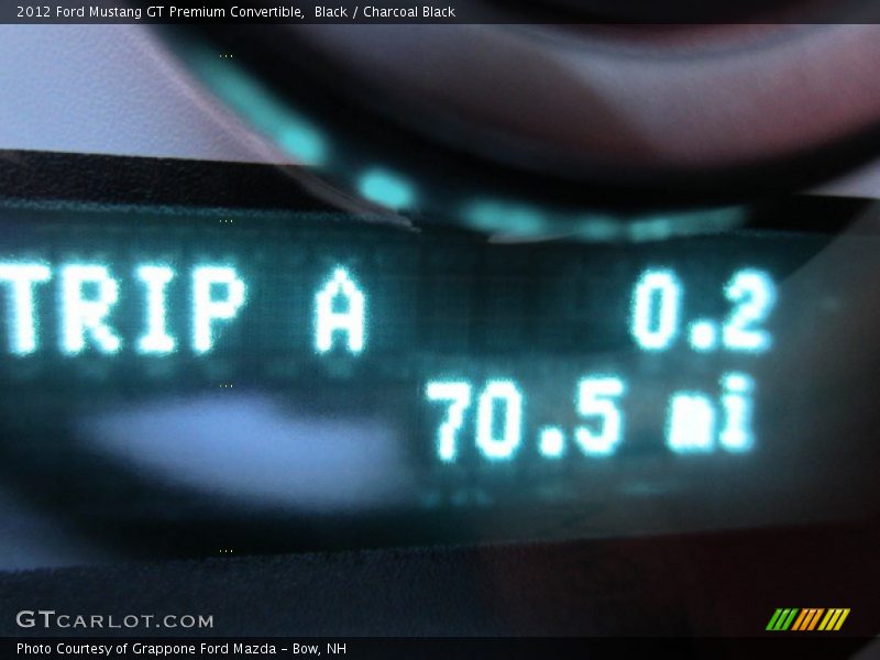 Black / Charcoal Black 2012 Ford Mustang GT Premium Convertible