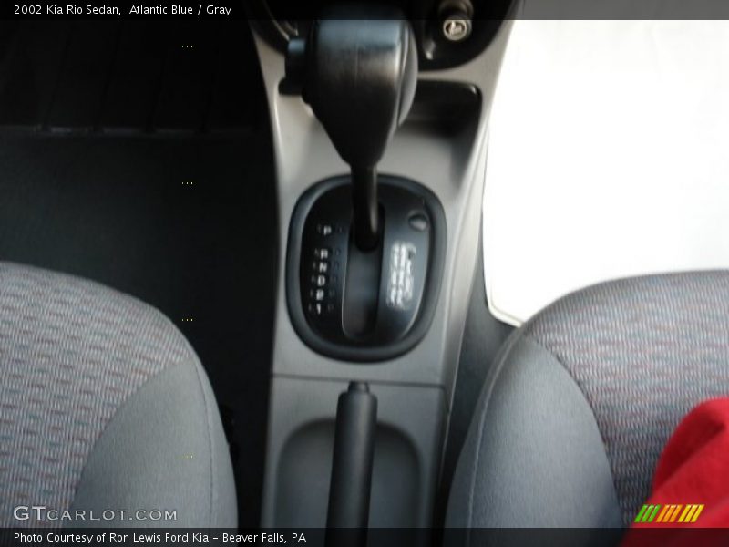 Atlantic Blue / Gray 2002 Kia Rio Sedan