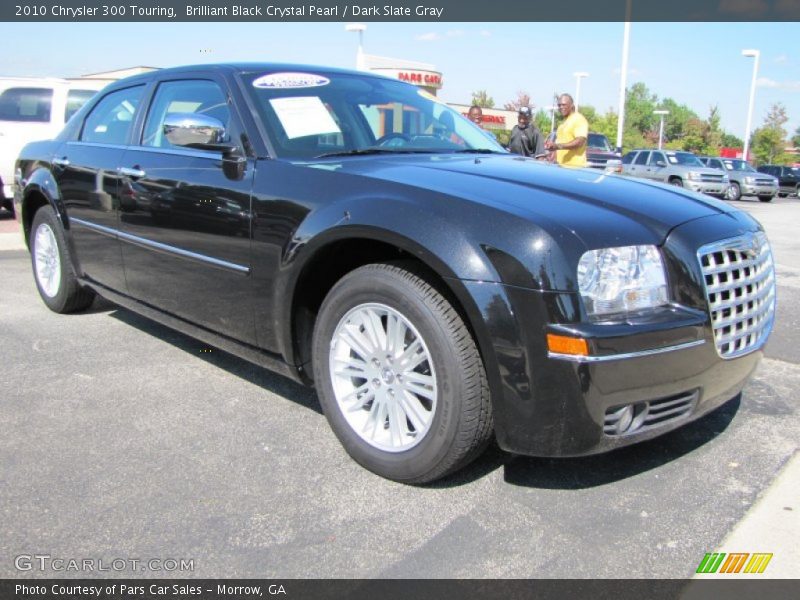 Brilliant Black Crystal Pearl / Dark Slate Gray 2010 Chrysler 300 Touring