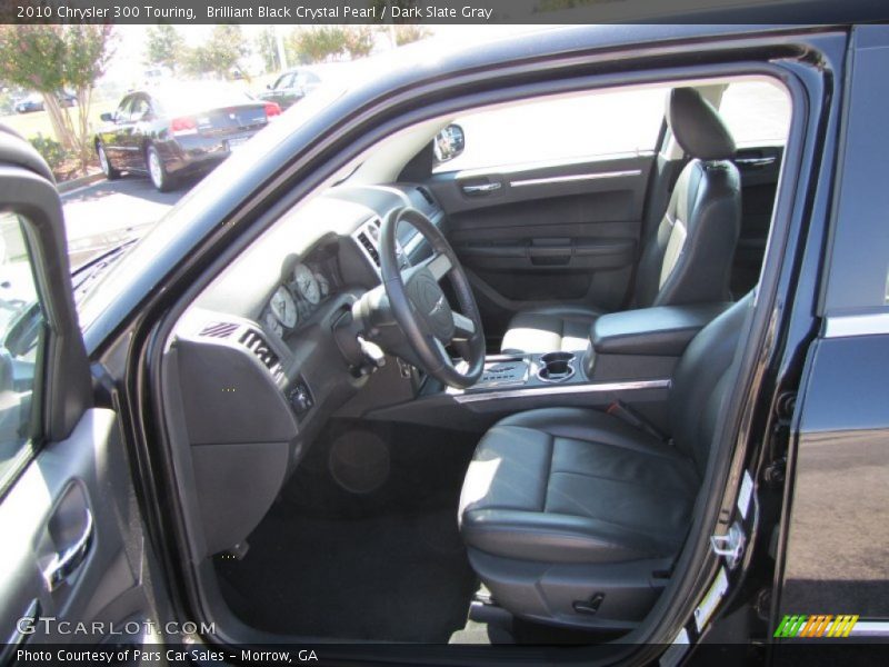 Brilliant Black Crystal Pearl / Dark Slate Gray 2010 Chrysler 300 Touring