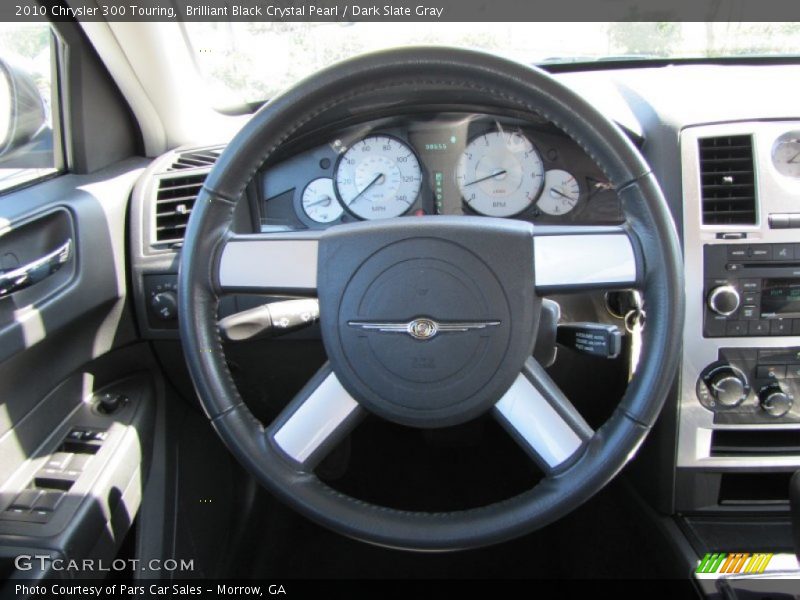 Brilliant Black Crystal Pearl / Dark Slate Gray 2010 Chrysler 300 Touring