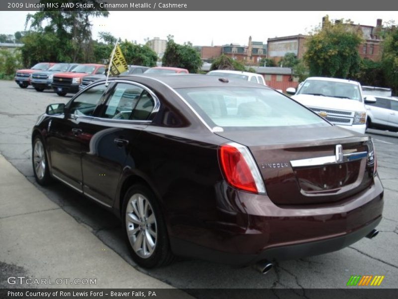 Cinnamon Metallic / Cashmere 2009 Lincoln MKS AWD Sedan