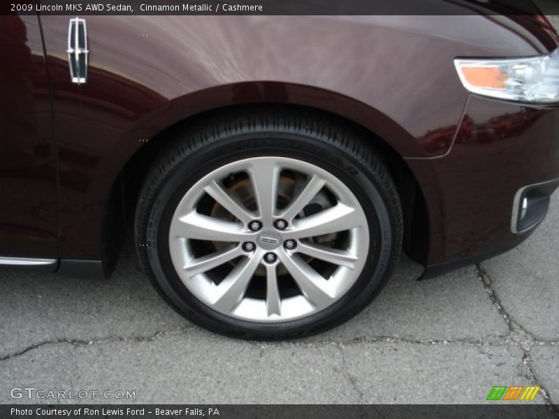 Cinnamon Metallic / Cashmere 2009 Lincoln MKS AWD Sedan