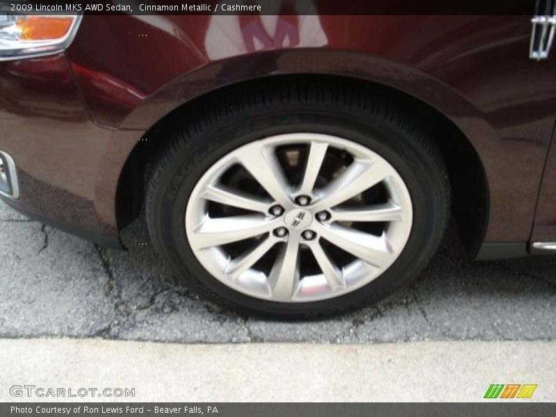 Cinnamon Metallic / Cashmere 2009 Lincoln MKS AWD Sedan