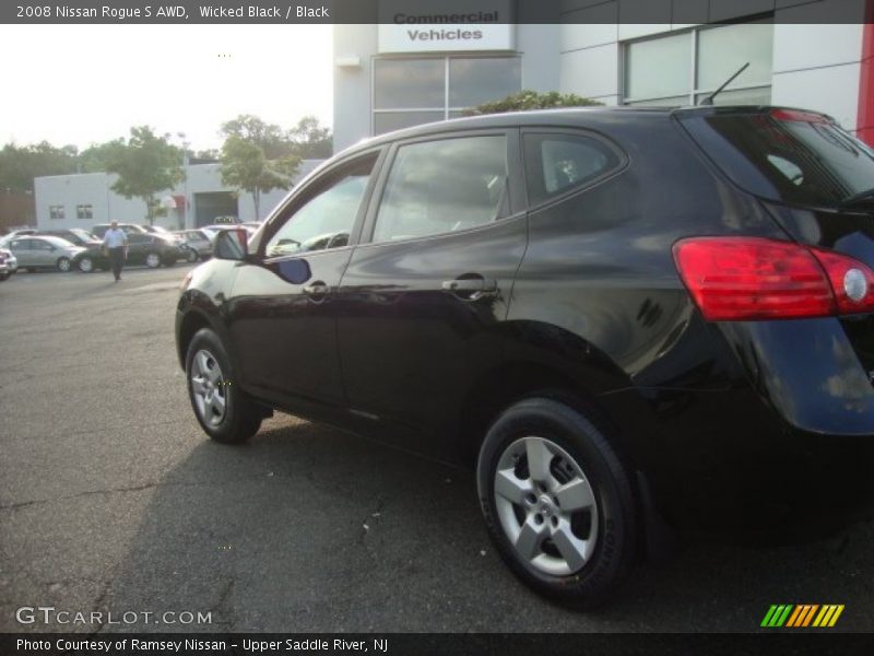 Wicked Black / Black 2008 Nissan Rogue S AWD