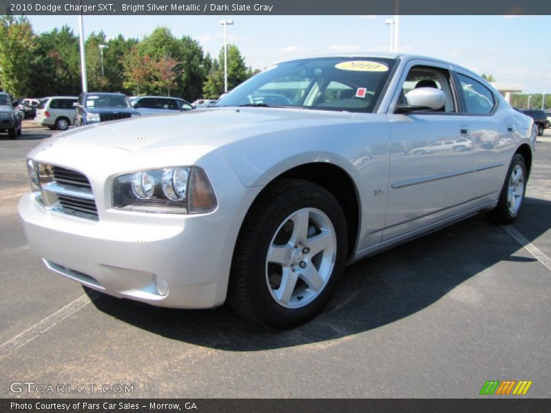 Bright Silver Metallic / Dark Slate Gray 2010 Dodge Charger SXT