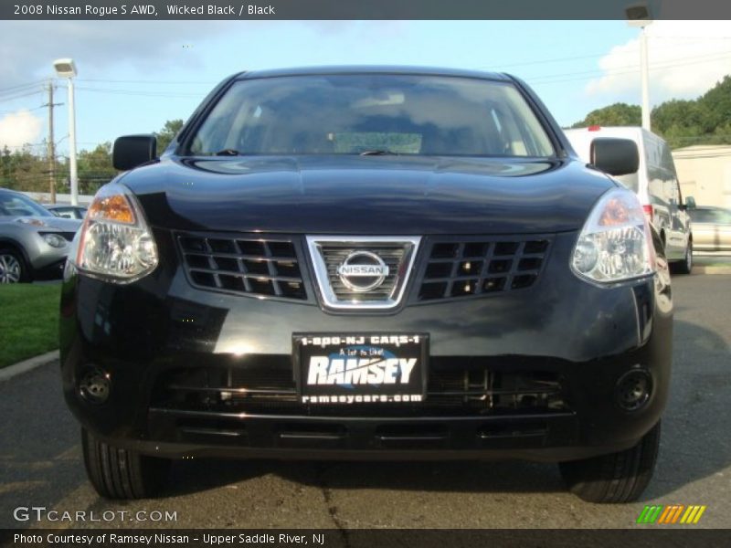 Wicked Black / Black 2008 Nissan Rogue S AWD