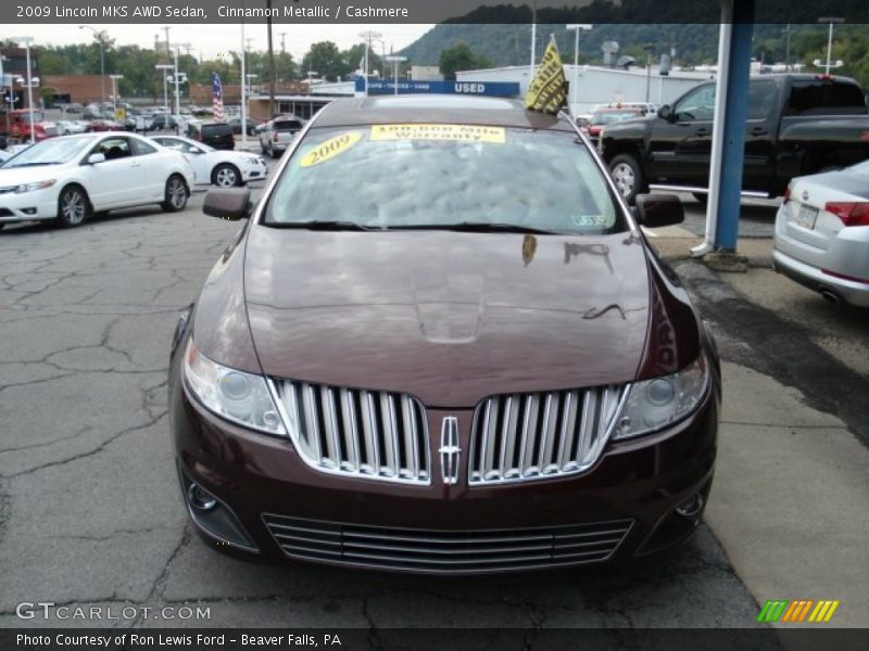 Cinnamon Metallic / Cashmere 2009 Lincoln MKS AWD Sedan