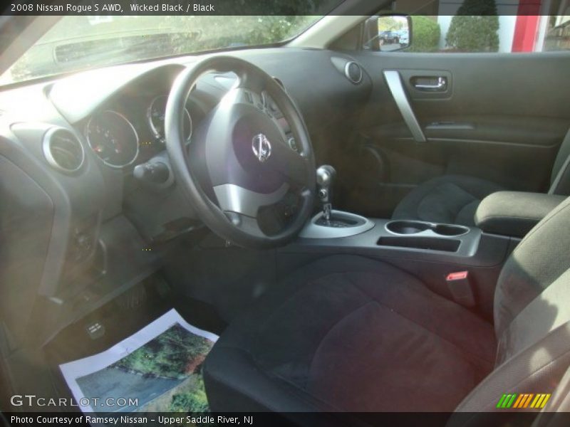 Wicked Black / Black 2008 Nissan Rogue S AWD