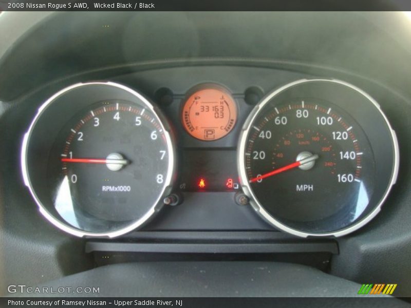 Wicked Black / Black 2008 Nissan Rogue S AWD