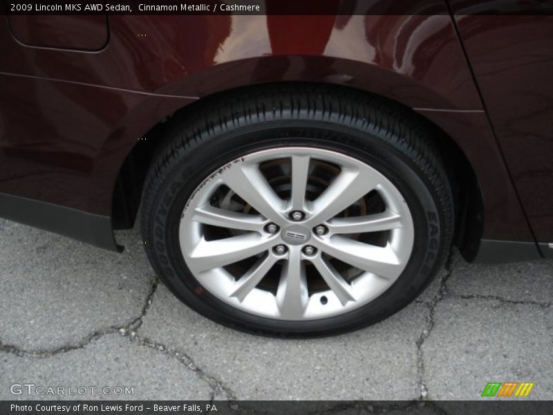 Cinnamon Metallic / Cashmere 2009 Lincoln MKS AWD Sedan