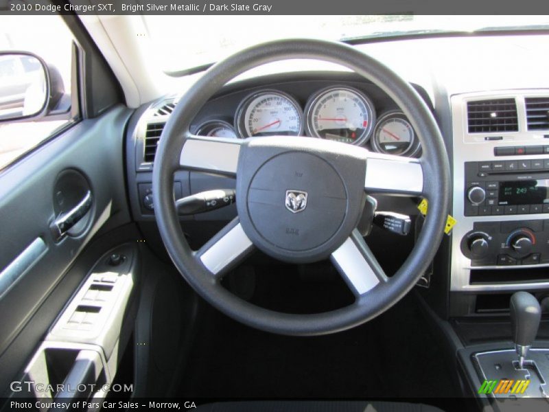 Bright Silver Metallic / Dark Slate Gray 2010 Dodge Charger SXT