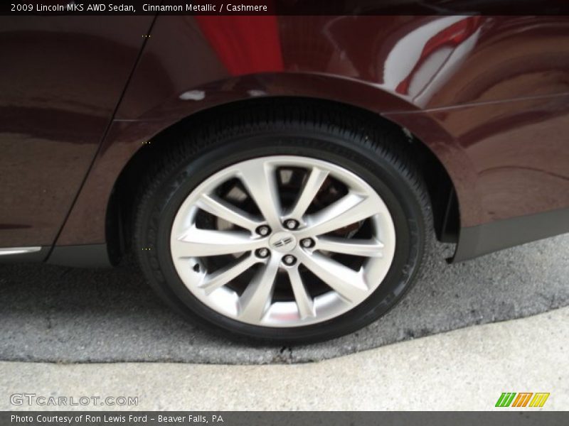Cinnamon Metallic / Cashmere 2009 Lincoln MKS AWD Sedan