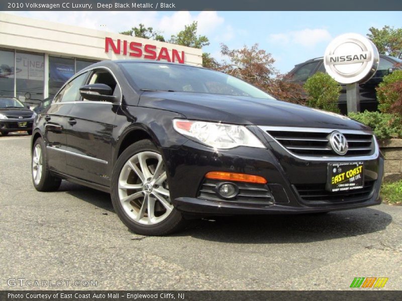 Deep Black Metallic / Black 2010 Volkswagen CC Luxury