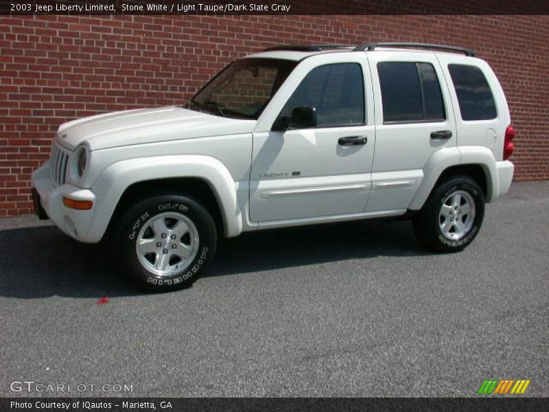 Stone White / Light Taupe/Dark Slate Gray 2003 Jeep Liberty Limited