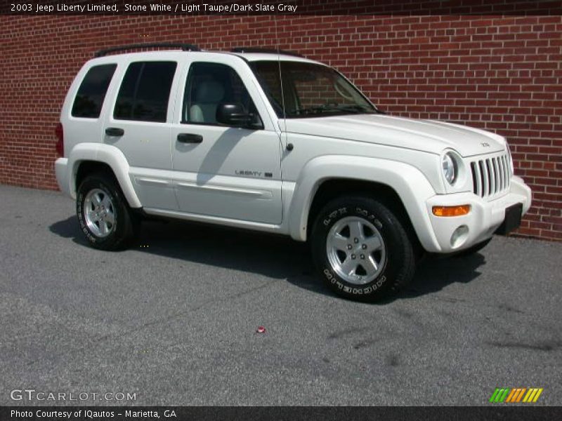 Stone White / Light Taupe/Dark Slate Gray 2003 Jeep Liberty Limited