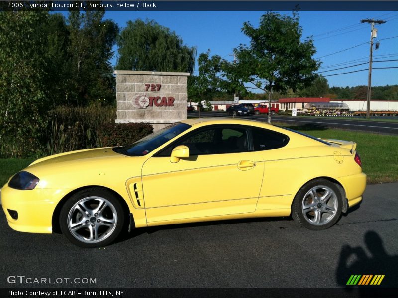 Sunburst Yellow / Black 2006 Hyundai Tiburon GT