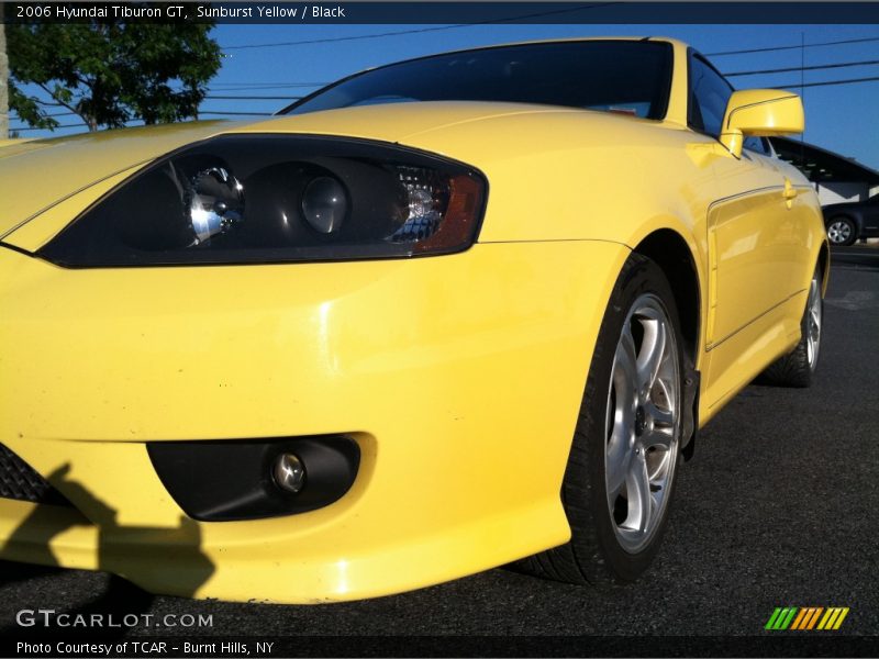 Sunburst Yellow / Black 2006 Hyundai Tiburon GT