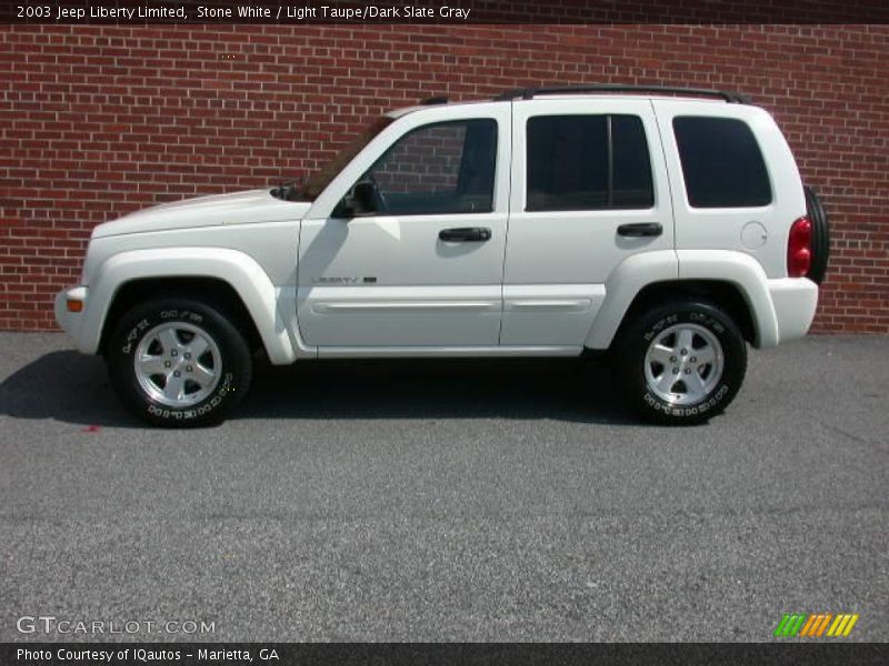 Stone White / Light Taupe/Dark Slate Gray 2003 Jeep Liberty Limited