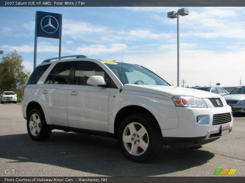 Polar White / Tan 2007 Saturn VUE V6 AWD