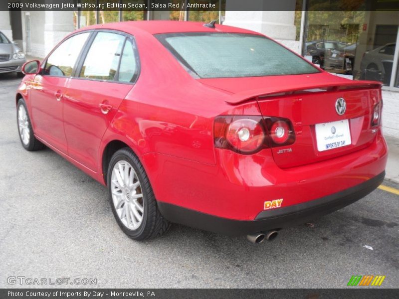 Salsa Red / Anthracite 2009 Volkswagen Jetta Wolfsburg Edition Sedan