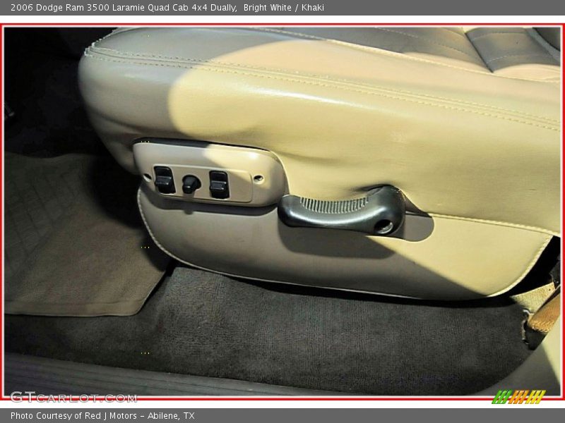 Bright White / Khaki 2006 Dodge Ram 3500 Laramie Quad Cab 4x4 Dually