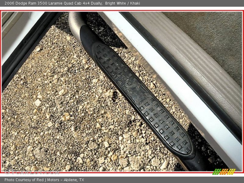 Bright White / Khaki 2006 Dodge Ram 3500 Laramie Quad Cab 4x4 Dually