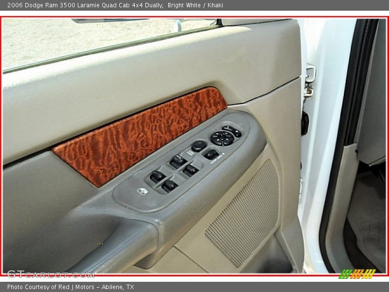 Bright White / Khaki 2006 Dodge Ram 3500 Laramie Quad Cab 4x4 Dually