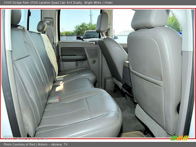 Bright White / Khaki 2006 Dodge Ram 3500 Laramie Quad Cab 4x4 Dually