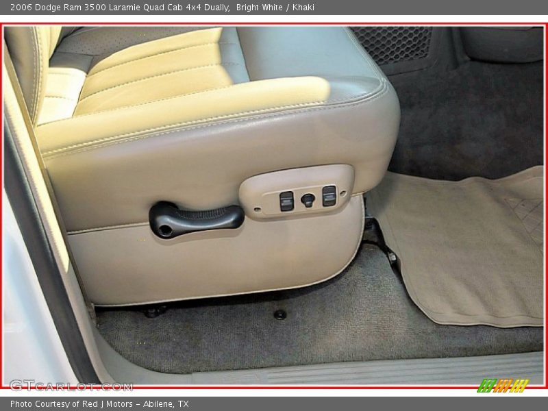 Bright White / Khaki 2006 Dodge Ram 3500 Laramie Quad Cab 4x4 Dually