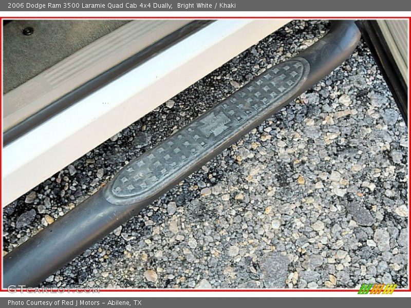 Bright White / Khaki 2006 Dodge Ram 3500 Laramie Quad Cab 4x4 Dually