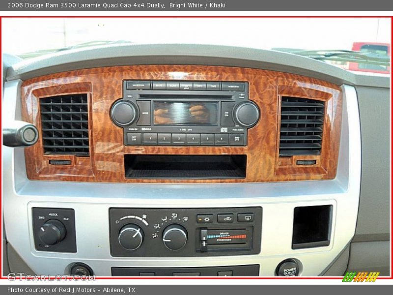 Bright White / Khaki 2006 Dodge Ram 3500 Laramie Quad Cab 4x4 Dually