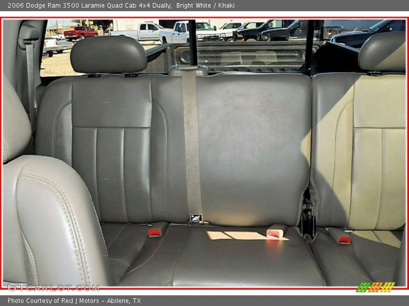 Bright White / Khaki 2006 Dodge Ram 3500 Laramie Quad Cab 4x4 Dually