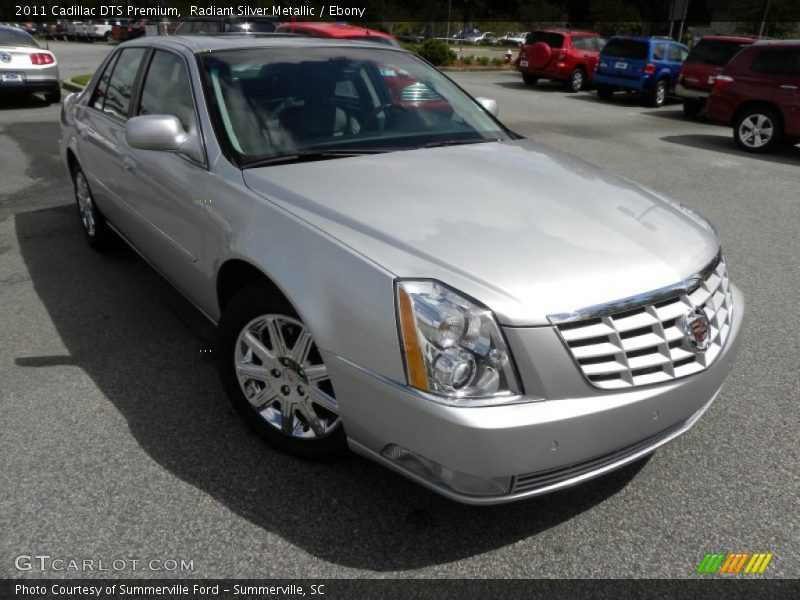 Radiant Silver Metallic / Ebony 2011 Cadillac DTS Premium