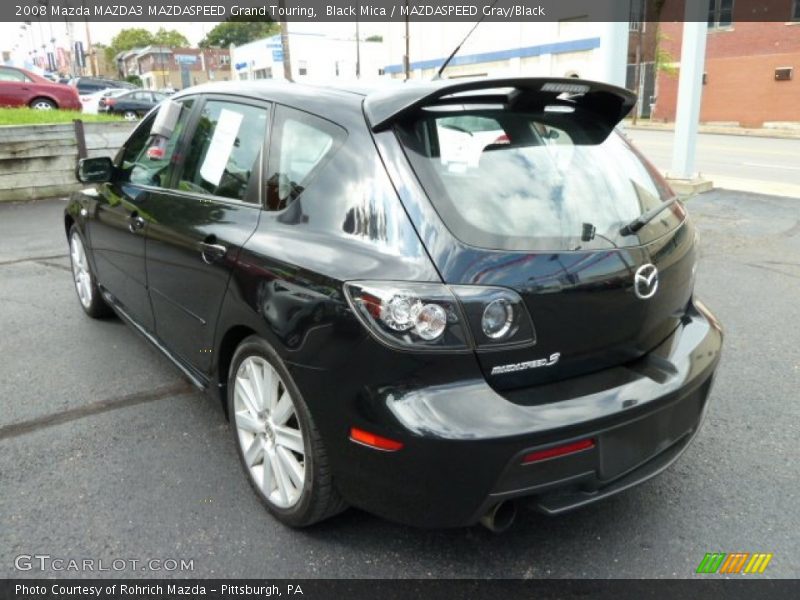 Black Mica / MAZDASPEED Gray/Black 2008 Mazda MAZDA3 MAZDASPEED Grand Touring
