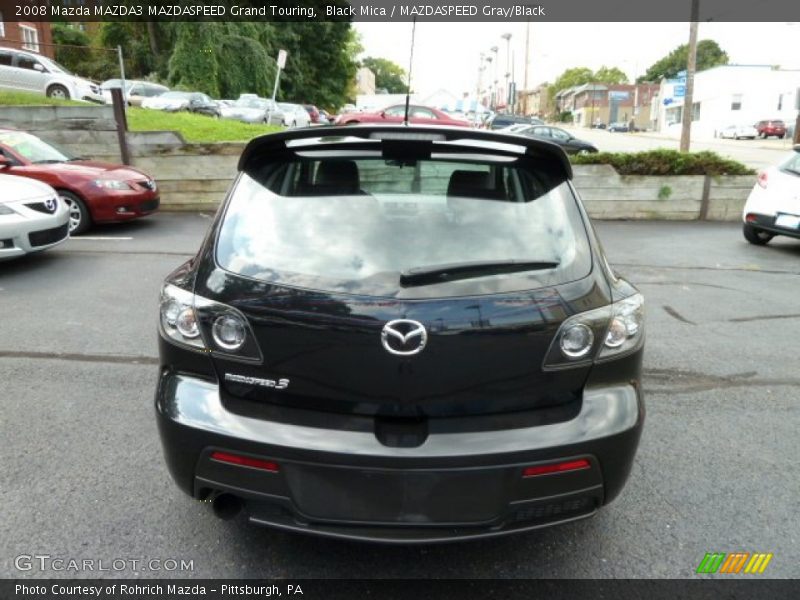 Black Mica / MAZDASPEED Gray/Black 2008 Mazda MAZDA3 MAZDASPEED Grand Touring