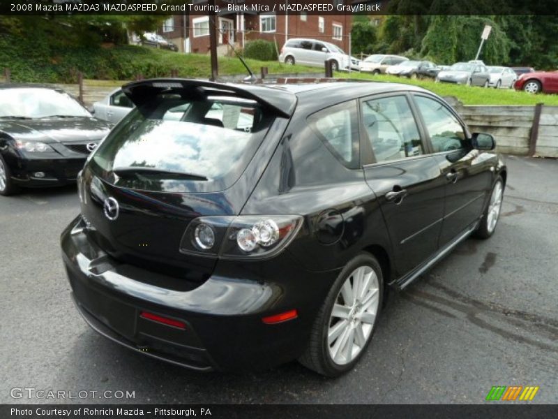 Black Mica / MAZDASPEED Gray/Black 2008 Mazda MAZDA3 MAZDASPEED Grand Touring