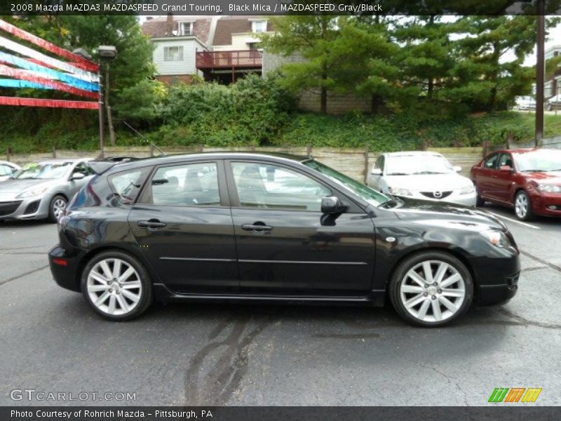 Black Mica / MAZDASPEED Gray/Black 2008 Mazda MAZDA3 MAZDASPEED Grand Touring
