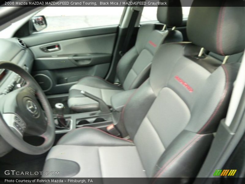  2008 MAZDA3 MAZDASPEED Grand Touring MAZDASPEED Gray/Black Interior