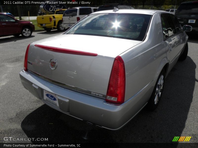 Radiant Silver Metallic / Ebony 2011 Cadillac DTS Premium