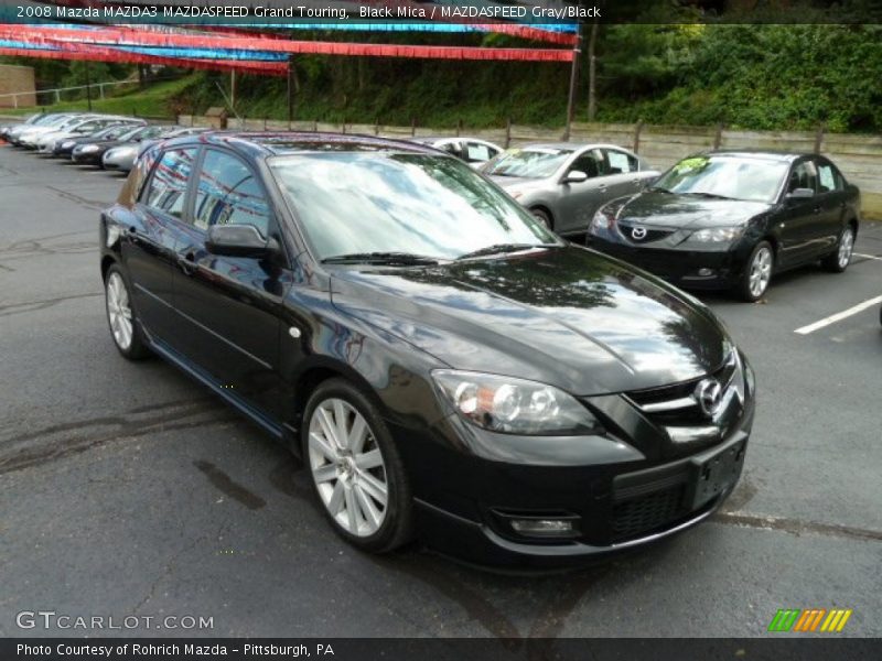 Black Mica / MAZDASPEED Gray/Black 2008 Mazda MAZDA3 MAZDASPEED Grand Touring