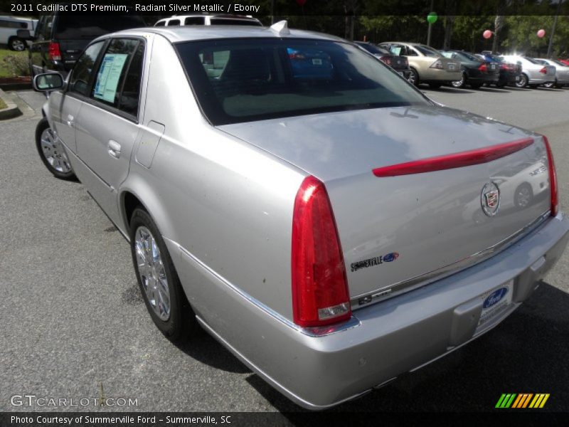 Radiant Silver Metallic / Ebony 2011 Cadillac DTS Premium